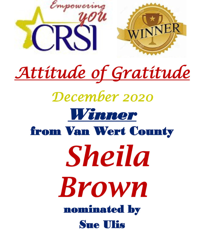 CRSI Sheila Brown nominated by Sue Ulis