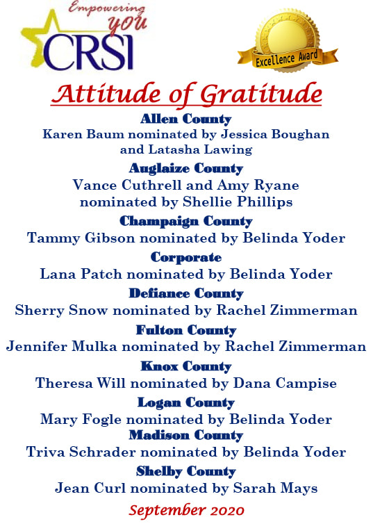 CRSI Attitudes of Gratitude Nominees Sep. 2020