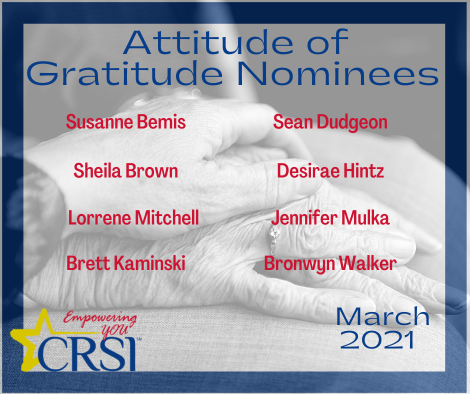 Attitude of Gratitude Nominees