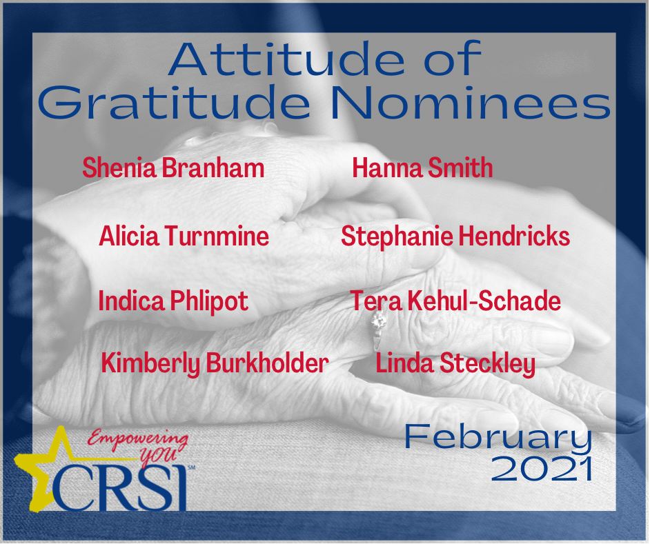 Attitude of Gratitude Nominees