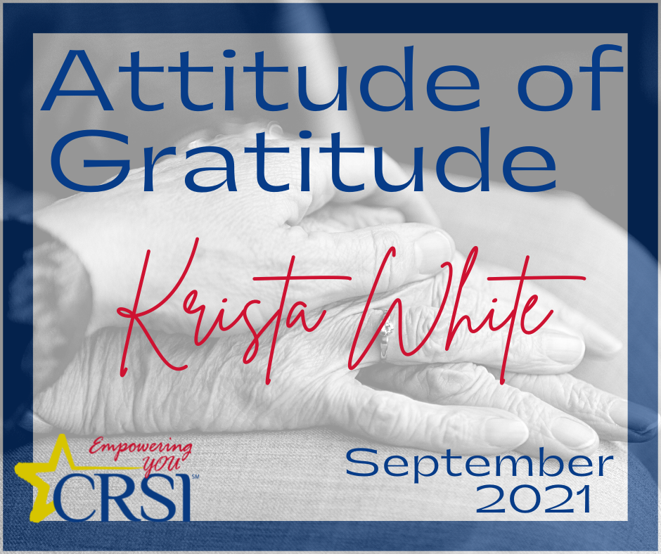 CRSI Krista White Award Winner